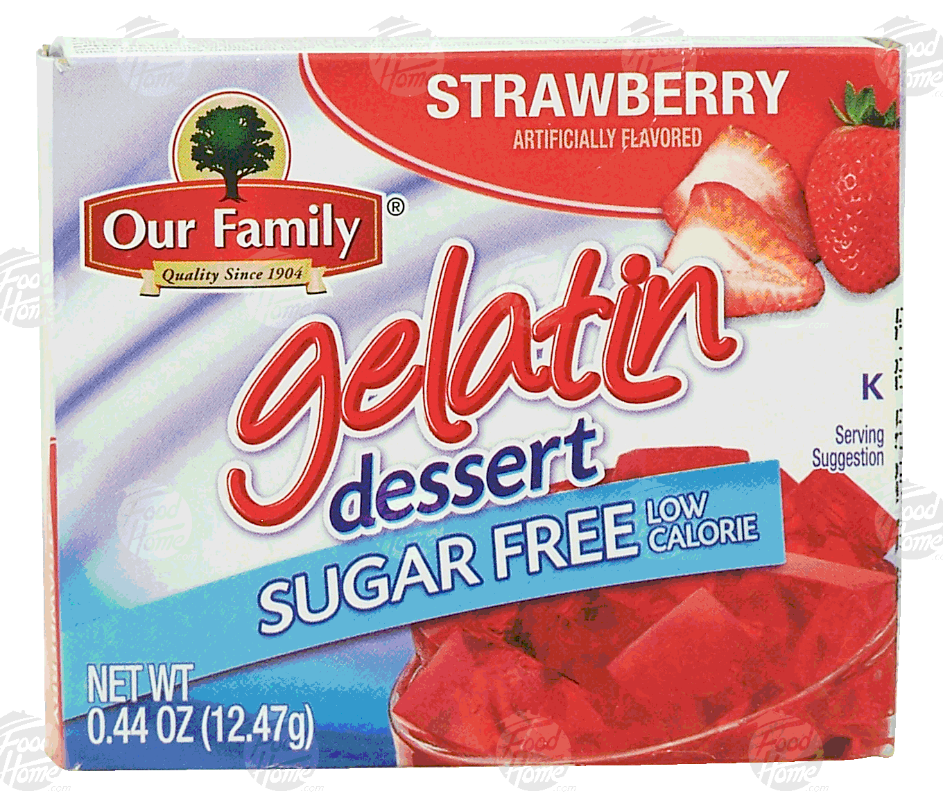 Our Family  strawberry gelatin dessert, sugar free Full-Size Picture